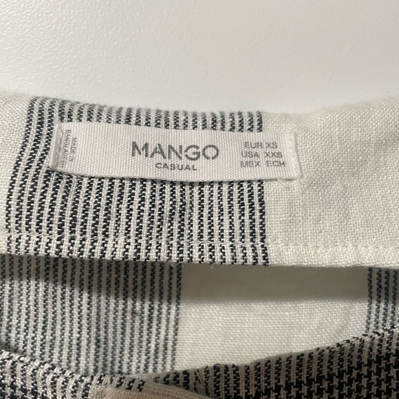 Mango 100% linen summer shirt size XXS - Picture 2 of 6